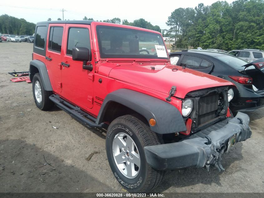 2017 JEEP WRANGLER UNLIMITED SPORT - 1C4BJWDG4HL639847