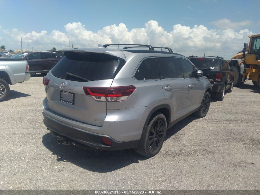 2019 TOYOTA HIGHLANDER SE - 5TDJZRFH4KS573625