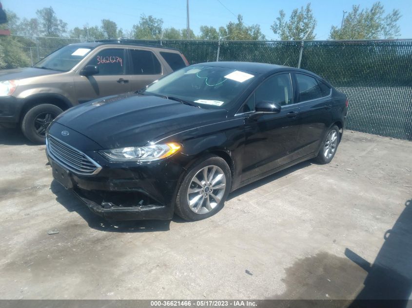 2017 FORD FUSION SE - 3FA6P0H76HR179461