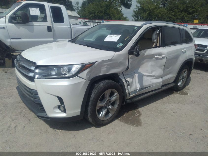 2018 TOYOTA HIGHLANDER LIMITED - 5TDYZRFH2JS277130