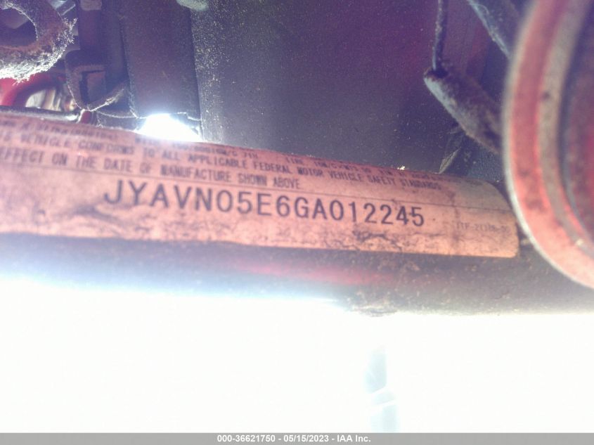 2016 YAMAHA XVS950 CU/CUC - JYAVN05E6GA012245