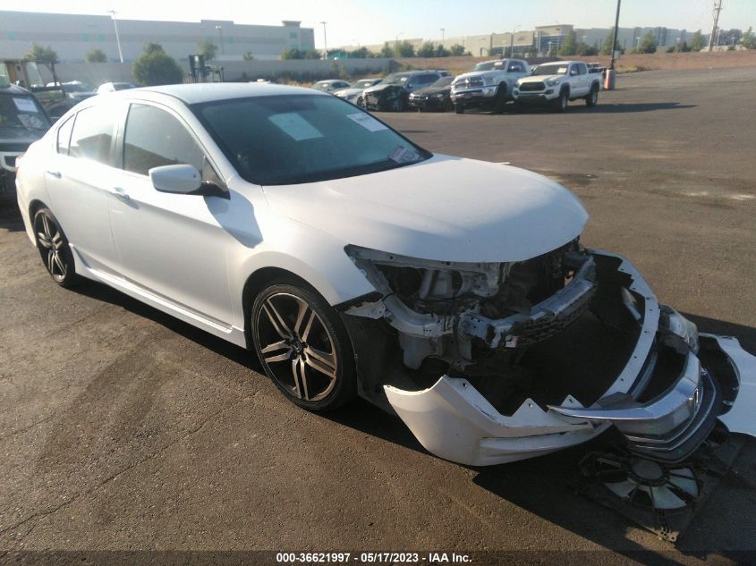 2016 HONDA ACCORD SEDAN SPORT - 1HGCR2F55GA174816