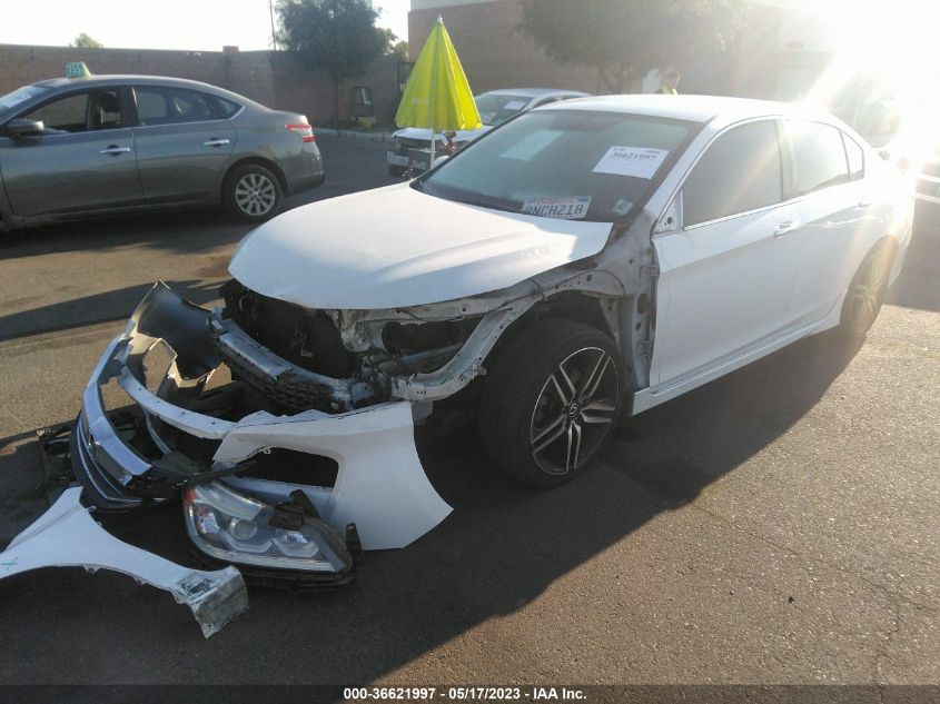 2016 HONDA ACCORD SEDAN SPORT - 1HGCR2F55GA174816