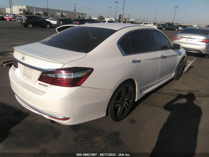 2016 HONDA ACCORD SEDAN SPORT - 1HGCR2F55GA174816