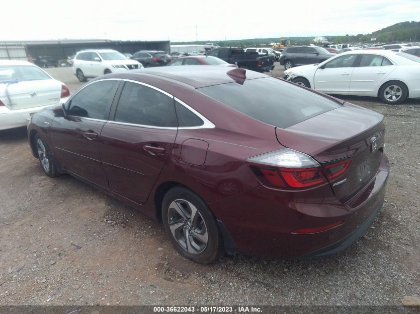 2019 HONDA INSIGHT EX - 19XZE4F50KE027910