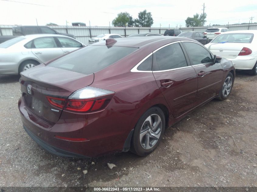 2019 HONDA INSIGHT EX - 19XZE4F50KE027910