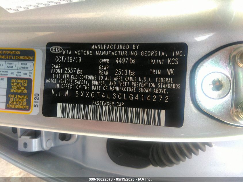 2020 KIA OPTIMA LX - 5XXGT4L30LG414272