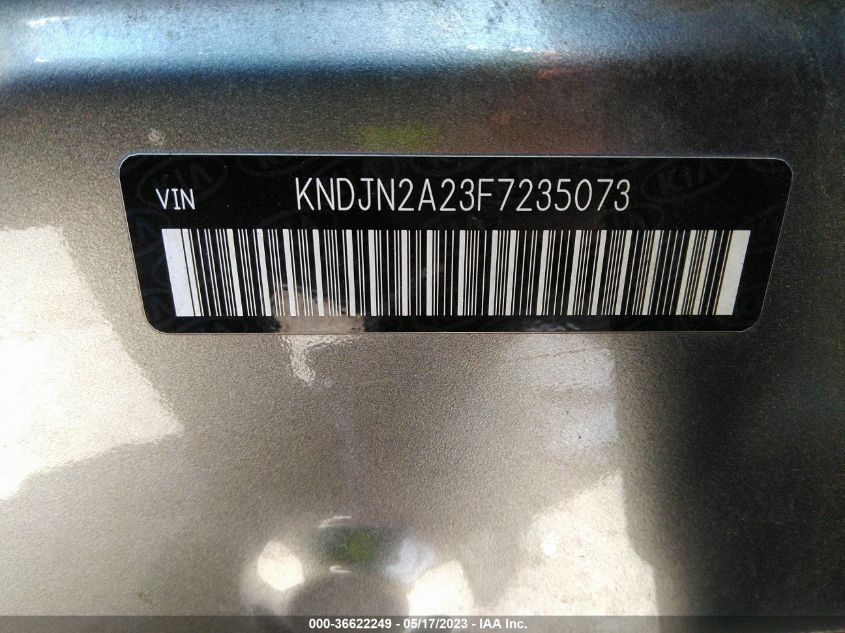 2015 KIA SOUL BASE - KNDJN2A23F7235073