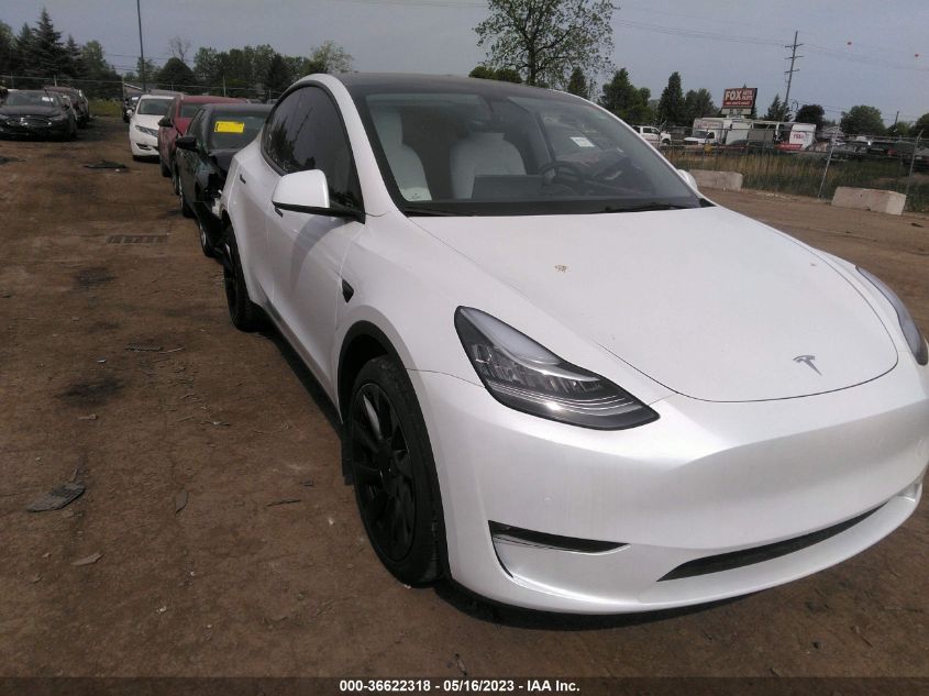 2022 TESLA MODEL Y LONG RANGE - 7SAYGDEE0NF445196