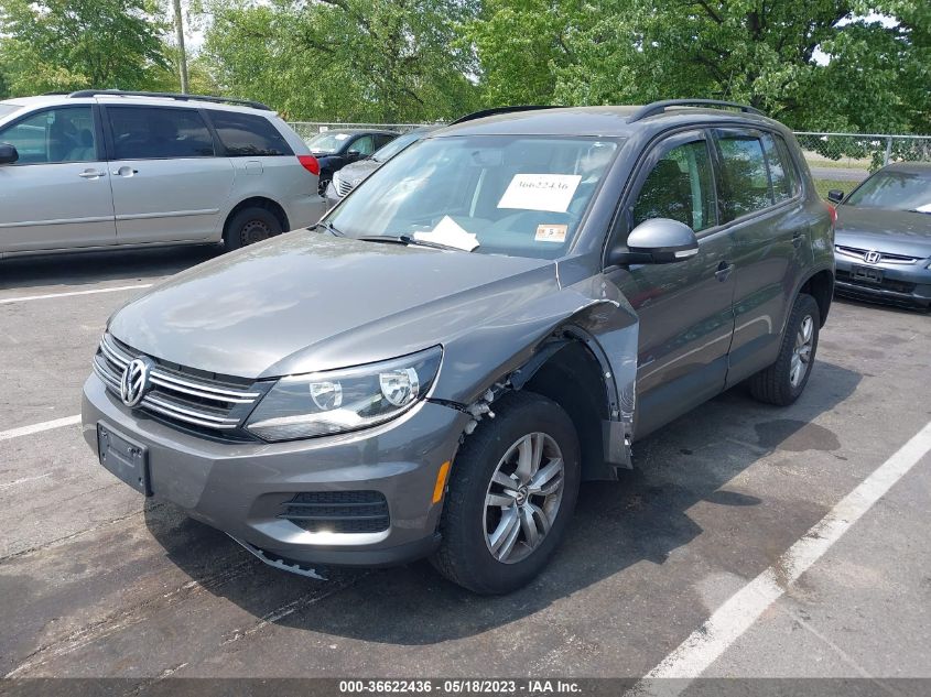 2015 VOLKSWAGEN TIGUAN S - WVGBV7AX1FW595280