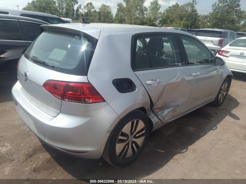 2016 VOLKSWAGEN E-GOLF SE - WVWKP7AU0GW913640