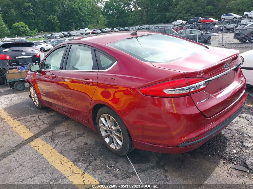 2017 FORD FUSION HYBRID SE - 3FA6P0LUXHR238184