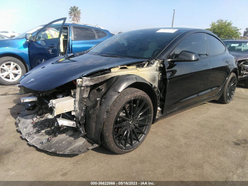 2022 TESLA MODEL 3 LONG RANGE - 5YJ3E1EB0NF115639