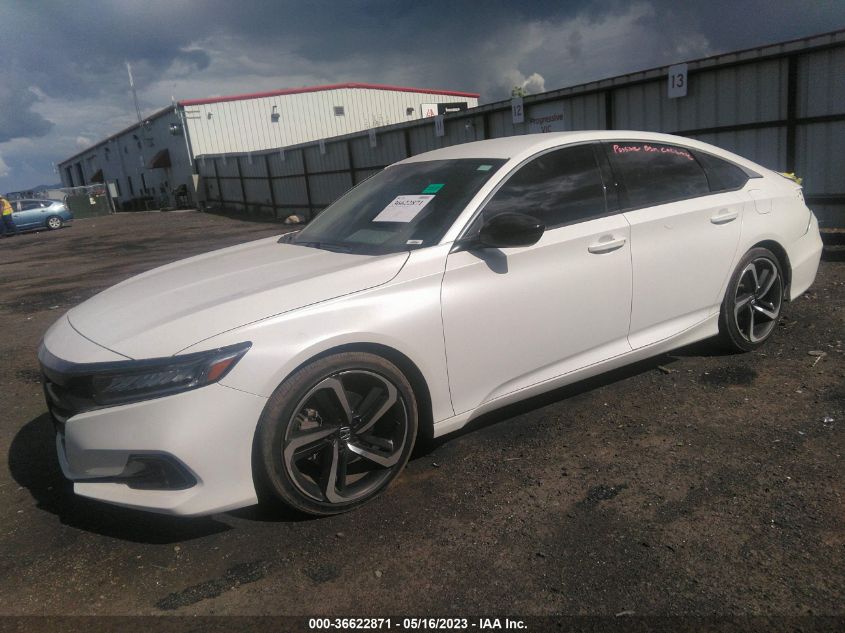 2021 HONDA ACCORD SEDAN SPORT SE - 1HGCV1F41MA091781