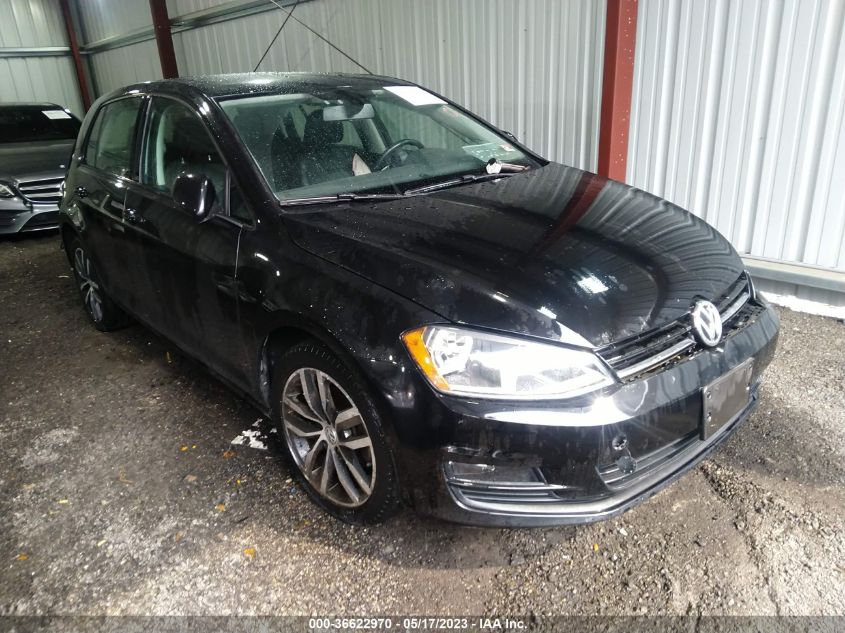 2016 VOLKSWAGEN GOLF TSI SE - 3VW217AU7GM019956