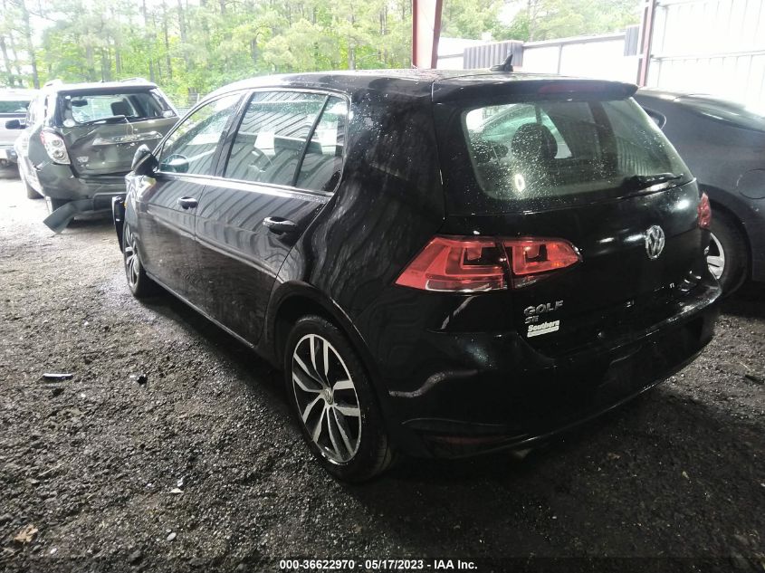 2016 VOLKSWAGEN GOLF TSI SE - 3VW217AU7GM019956