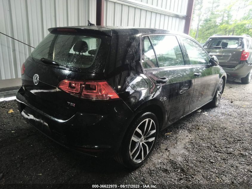 2016 VOLKSWAGEN GOLF TSI SE - 3VW217AU7GM019956