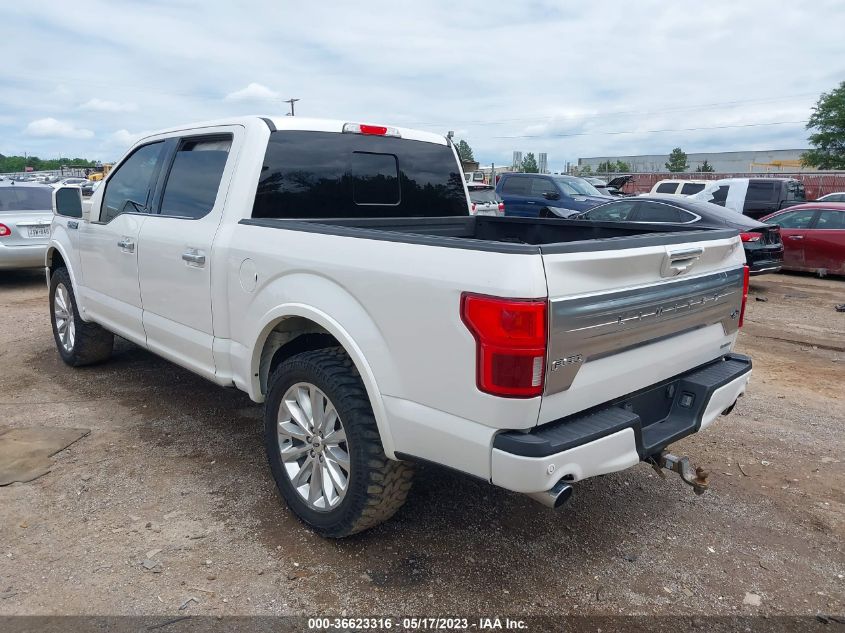 2019 FORD F-150 LIMITED - 1FTEW1EG5KFB21705