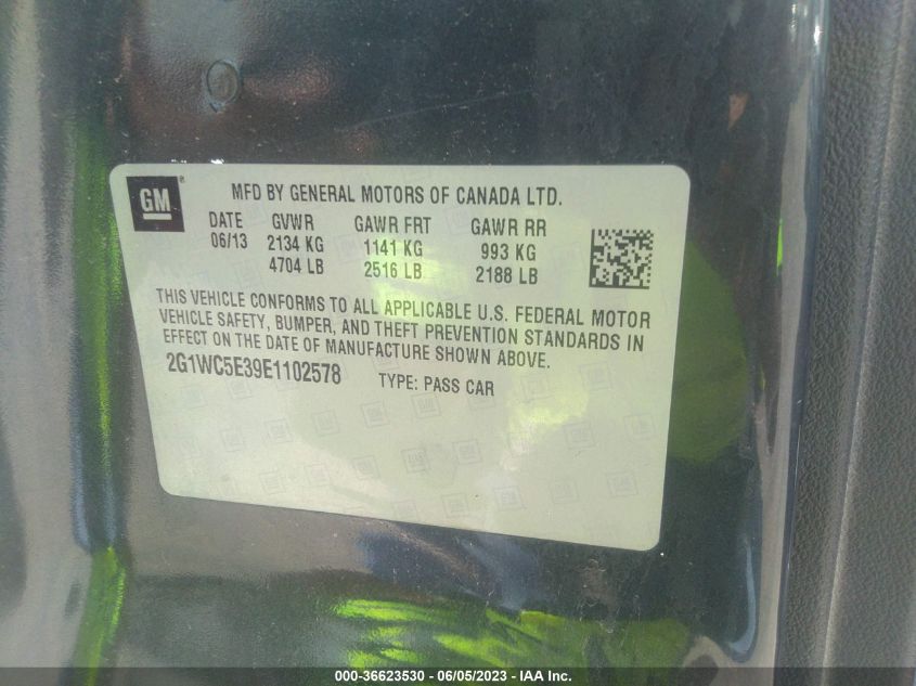 2014 CHEVROLET IMPALA LIMITED LTZ - 2G1WC5E39E1102578
