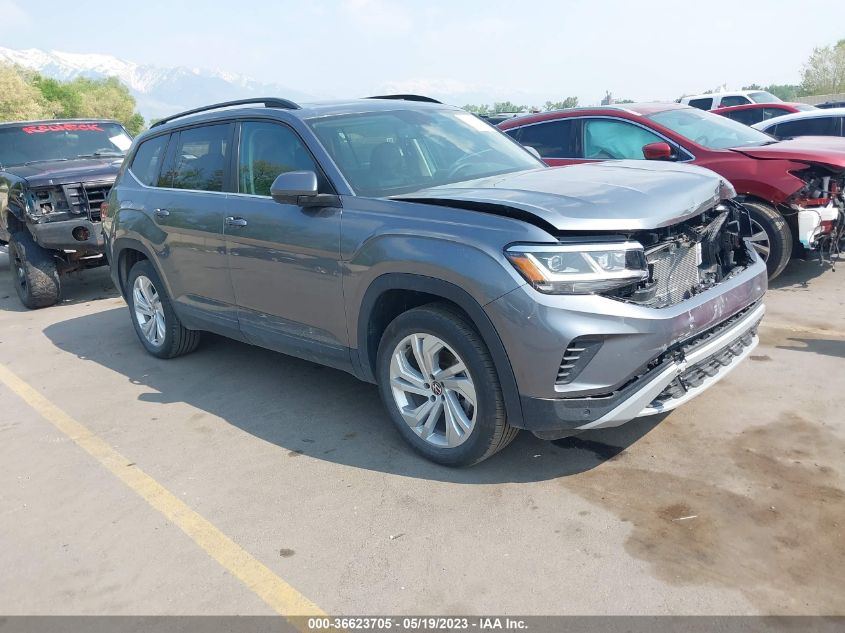 2022 VOLKSWAGEN ATLAS 3.6L V6 SE W/TECHNOLOGY - 1V2KR2CA9NC548324