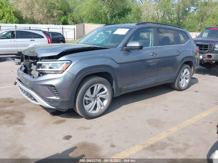 2022 VOLKSWAGEN ATLAS 3.6L V6 SE W/TECHNOLOGY - 1V2KR2CA9NC548324