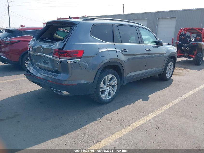 2022 VOLKSWAGEN ATLAS 3.6L V6 SE W/TECHNOLOGY - 1V2KR2CA9NC548324