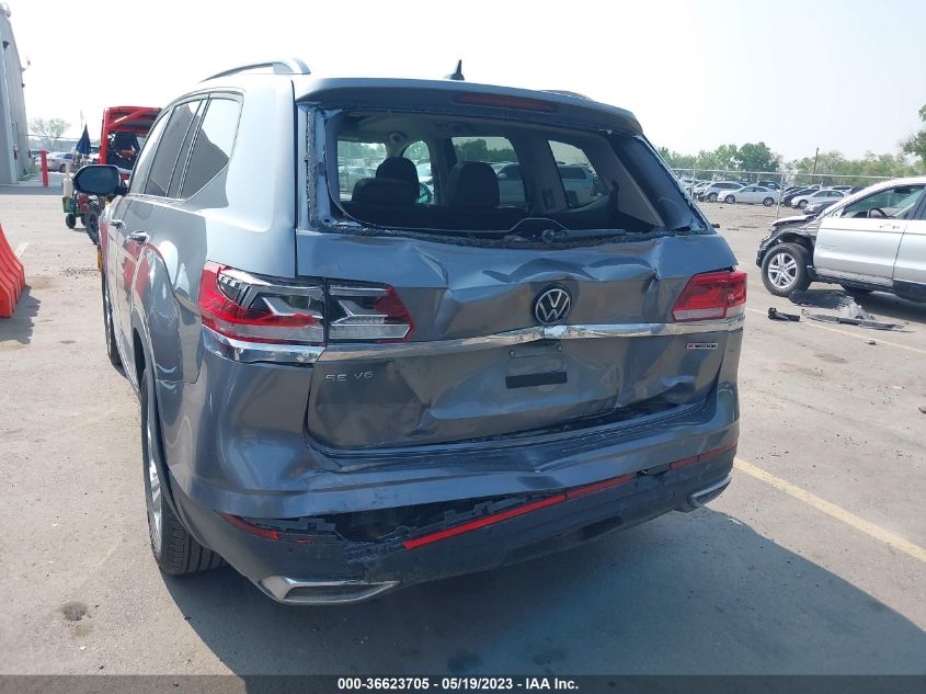 2022 VOLKSWAGEN ATLAS 3.6L V6 SE W/TECHNOLOGY - 1V2KR2CA9NC548324