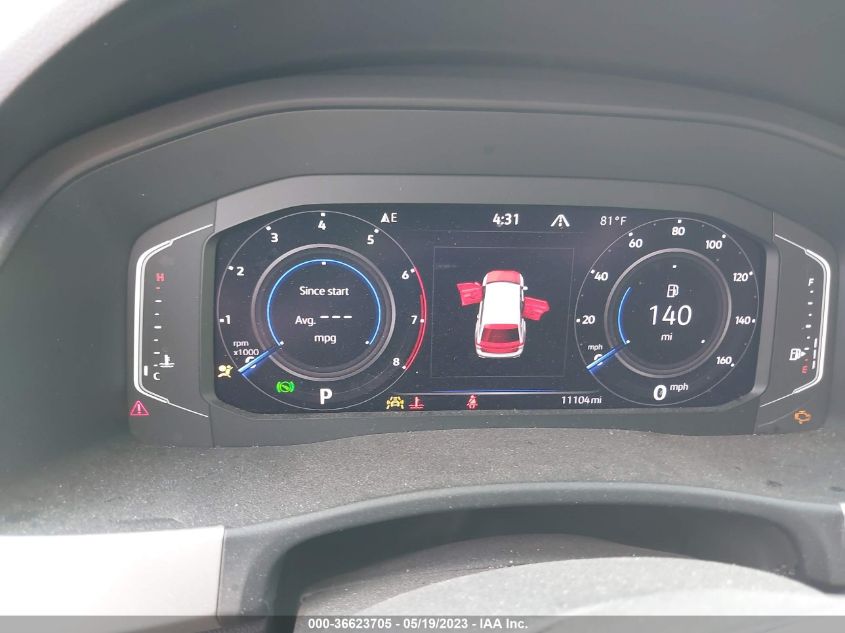 2022 VOLKSWAGEN ATLAS 3.6L V6 SE W/TECHNOLOGY - 1V2KR2CA9NC548324