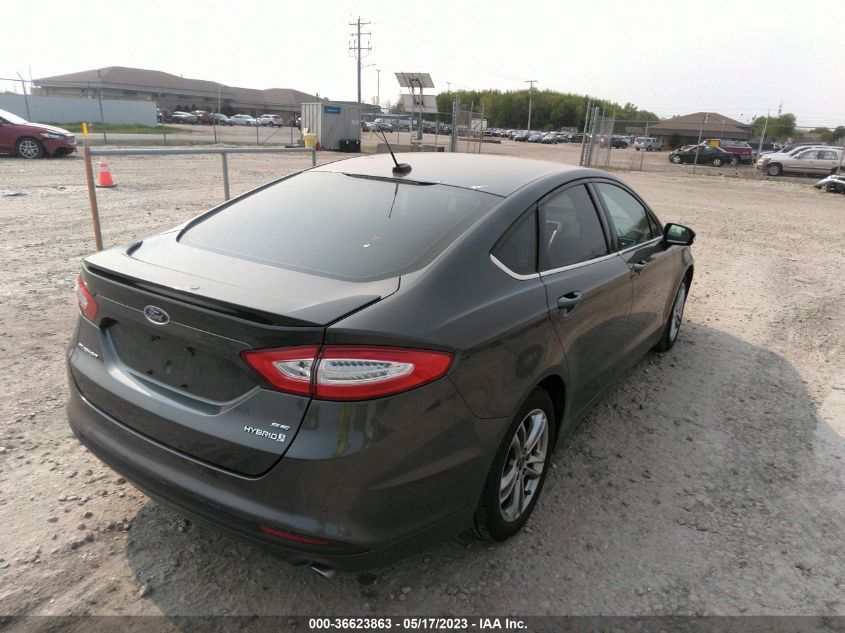 2015 FORD FUSION SE HYBRID - 3FA6P0LU7FR215653