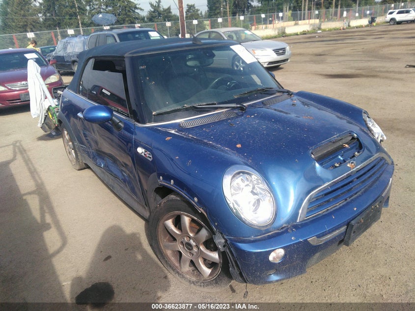 MINI COOPER CONVERTIBLE 2008. Lot# 36623877. VIN WMWRH33548TL96630. Photo 1