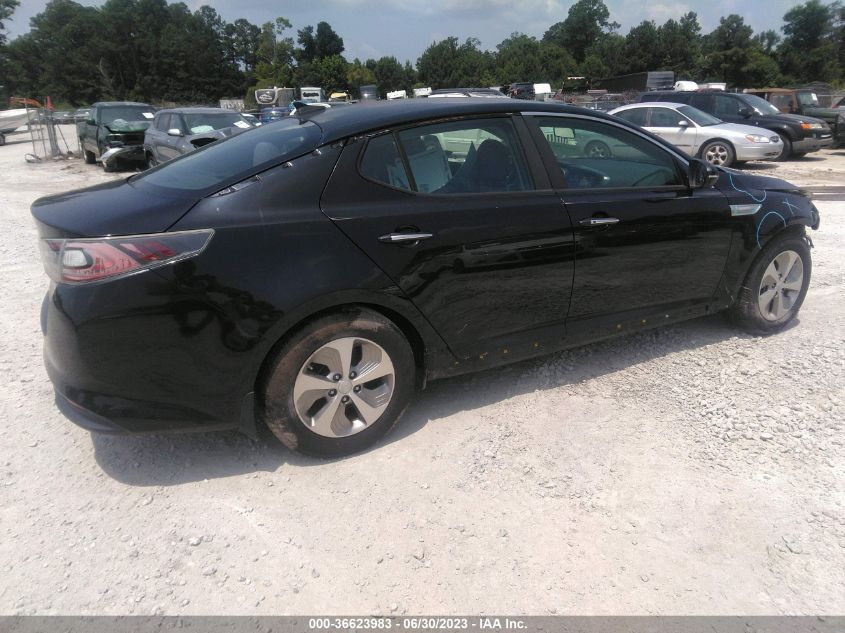 2016 KIA OPTIMA HYBRID - KNAGM4AD7G5092374