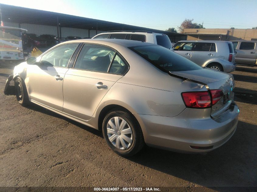 2015 VOLKSWAGEN JETTA SEDAN 2.0L S - 3VW2K7AJ8FM311908