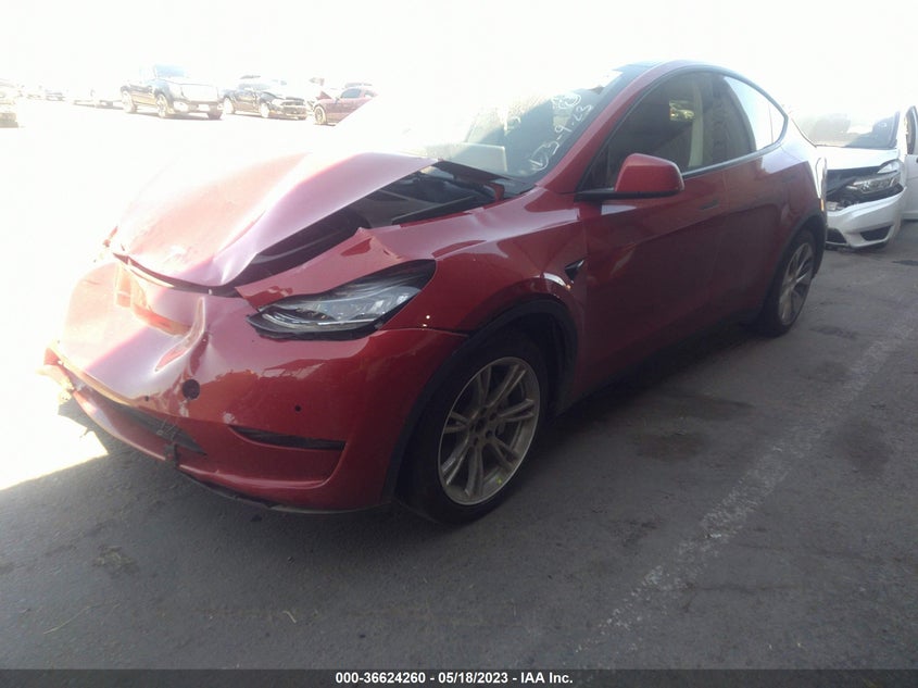 VIN 7SAYGDEE5NF394424 2022 TESLA MODEL Y LONG RANGE