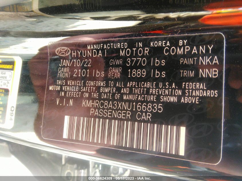 2022 HYUNDAI VENUE SEL - KMHRC8A3XNU166835