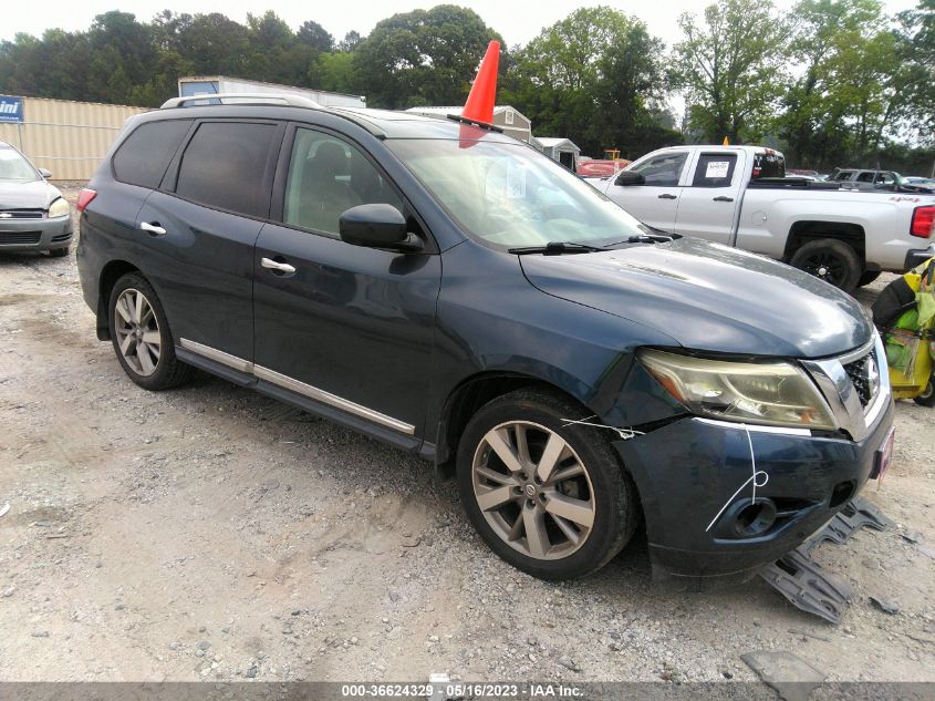 2013 NISSAN PATHFINDER PLATINUM - 5N1AR2MN7DC653498