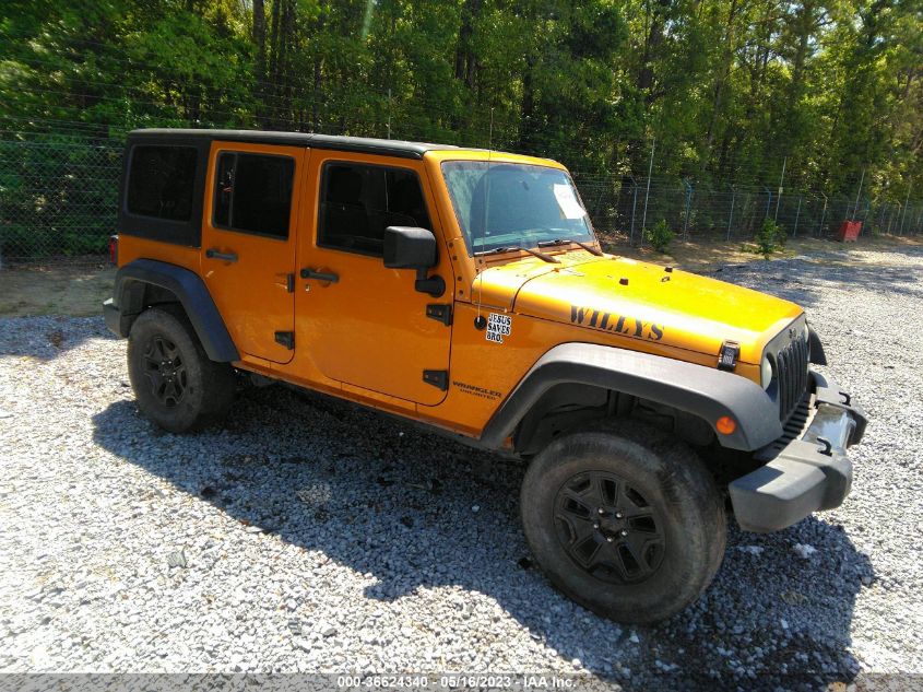2014 JEEP WRANGLER UNLIMITED WILLYS WHEELER - 1C4BJWDG7EL259798