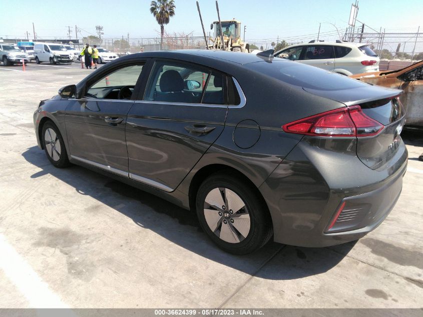2022 HYUNDAI IONIQ HYBRID SE - KMHC75LC0NU273320