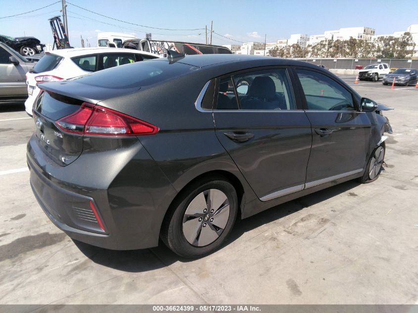 2022 HYUNDAI IONIQ HYBRID SE - KMHC75LC0NU273320