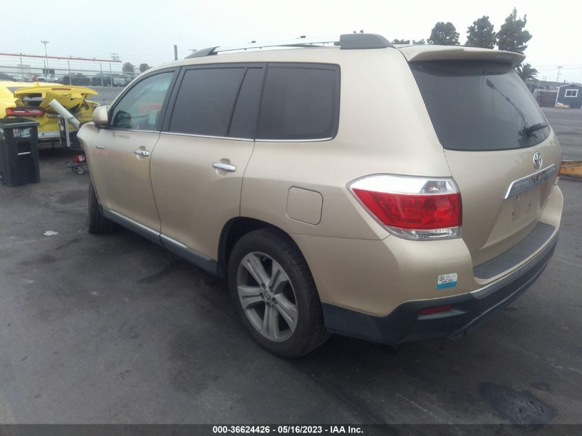 2013 TOYOTA HIGHLANDER LIMITED - 5TDDK3EH8DS196560