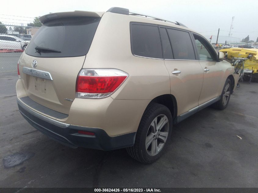 2013 TOYOTA HIGHLANDER LIMITED - 5TDDK3EH8DS196560