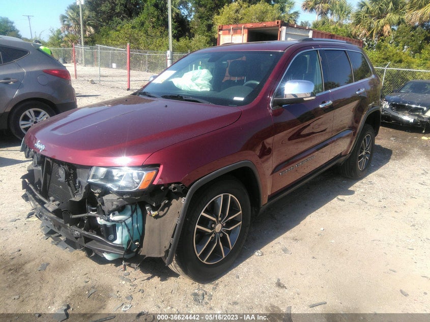 VIN 1C4RJFBG4HC852881 2017 JEEP GRAND CHEROKEE LIMITED
