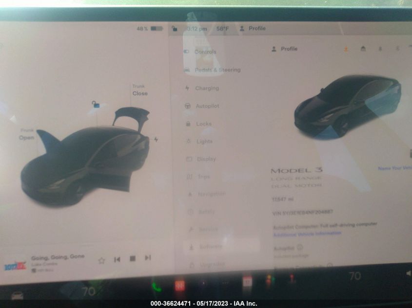 2022 TESLA MODEL 3 LONG RANGE - 5YJ3E1EB4NF204887