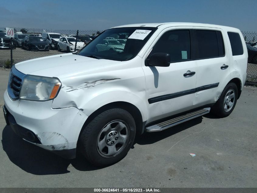 2015 HONDA PILOT LX - 5FNYF3H27FB031085
