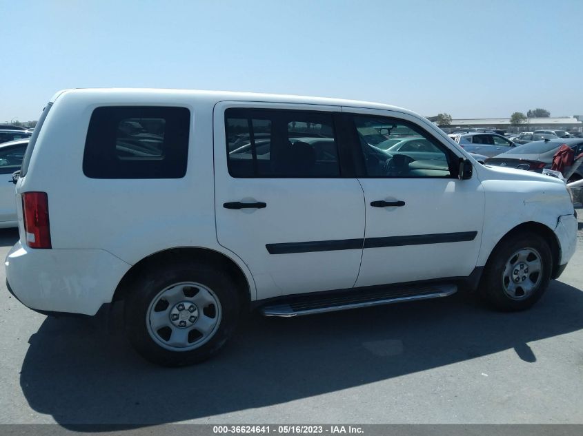 2015 HONDA PILOT LX - 5FNYF3H27FB031085