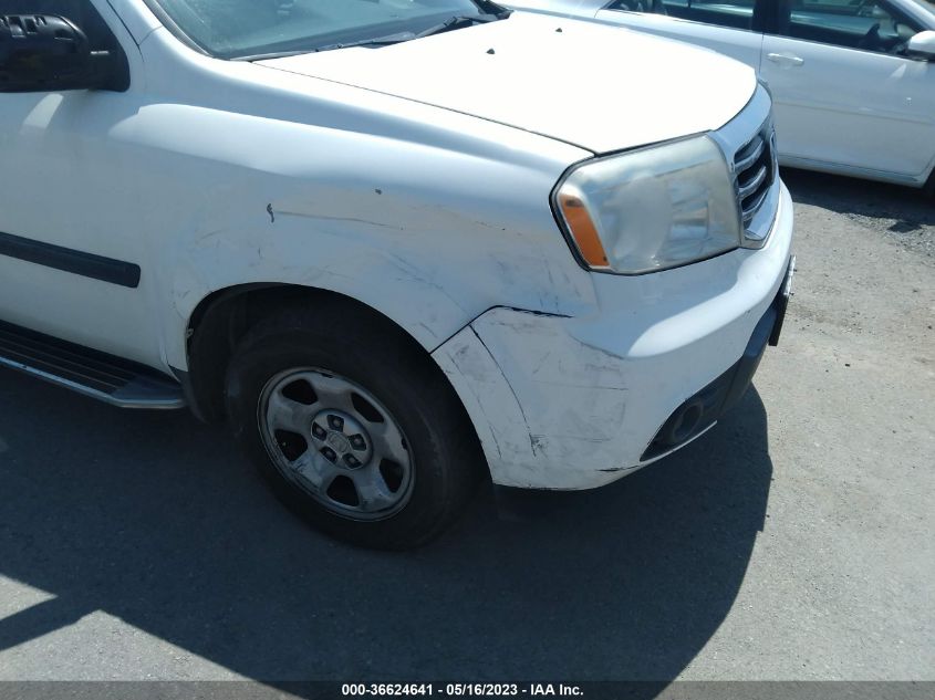 2015 HONDA PILOT LX - 5FNYF3H27FB031085