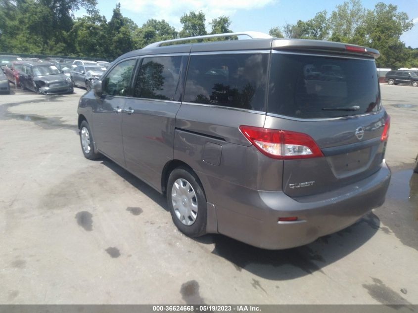 2014 NISSAN QUEST S - JN8AE2KP4E9107023