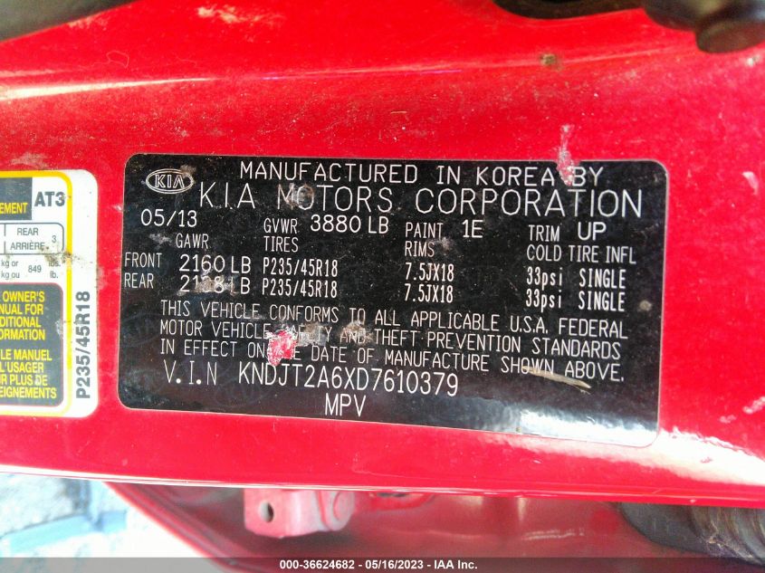 2013 KIA SOUL ! - KNDJT2A6XD7610379