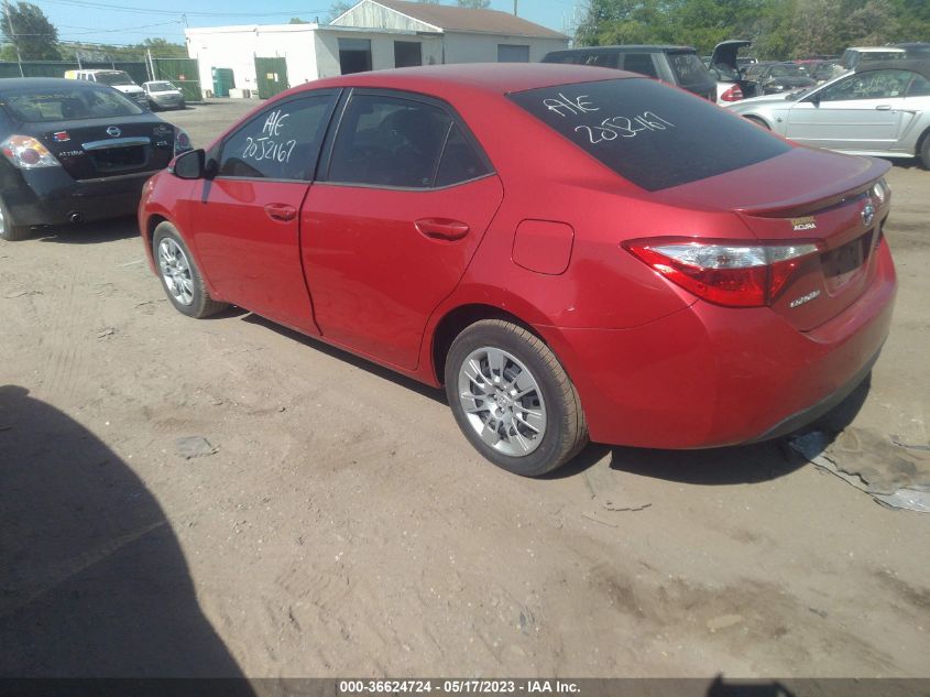 2016 TOYOTA COROLLA L/LE/S/S PLUS/LE PLUS - 2T1BURHE4GC527623