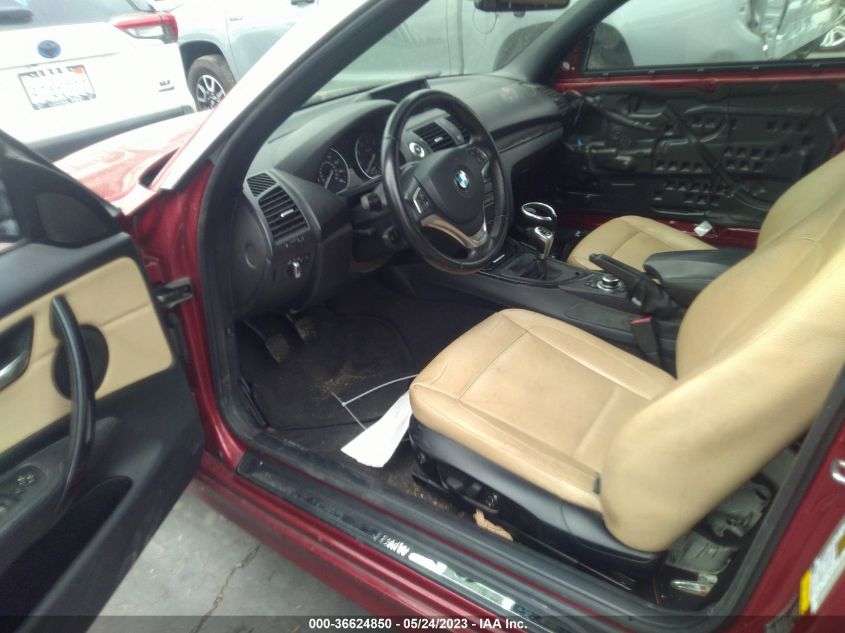 2013 BMW 1 SERIES 128I WBAUN1C58DVH78149