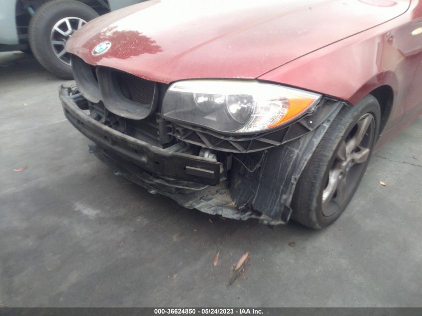 2013 BMW 1 SERIES 128I WBAUN1C58DVH78149